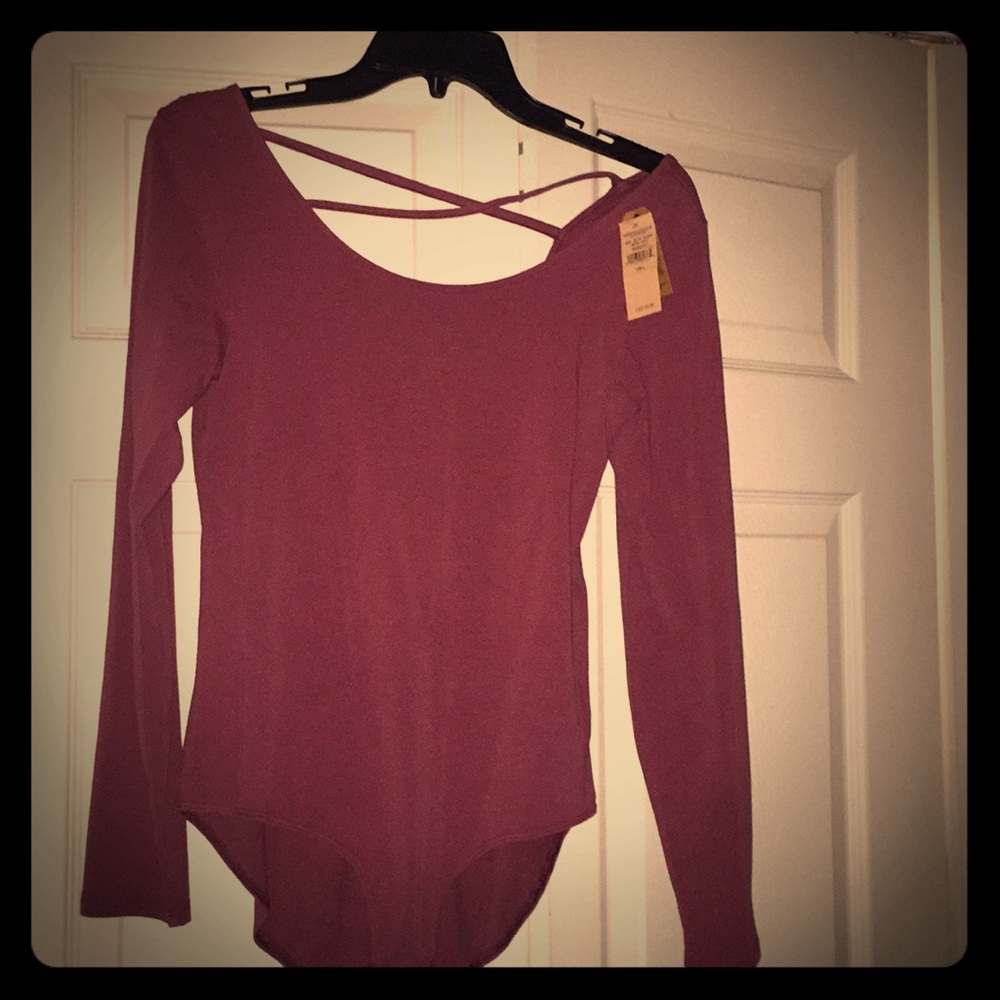 American Eagle Fuscia Bodysuit